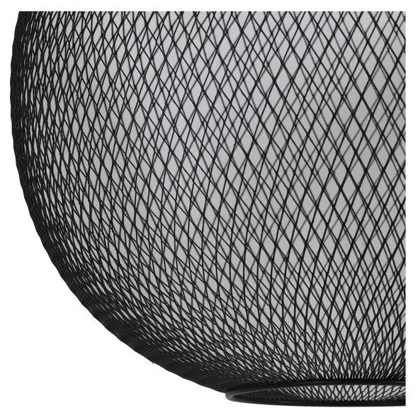 Matt fekete függőlámpa fém búrával ø 50 cm Reilley – Light &amp; Living