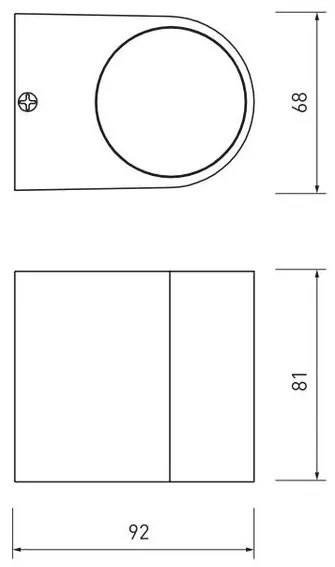 Lámpa Fali lámpa TIAGO 1 irányú, GU10, MAX. 35W, IP54, AC220-240V, 50/60Hz, fekete