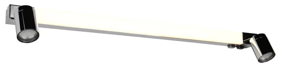 Fényes ezüstszínű LED fali lámpa Enrico – Trio