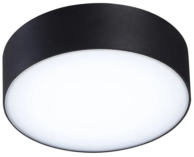 AZZARDO 4491 CASPER ROUND 4000K BK Modern Kültéri Mennyezeti Lámpa Fekete LED IP54