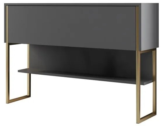 Komód Luxe - Gold, Anthracite