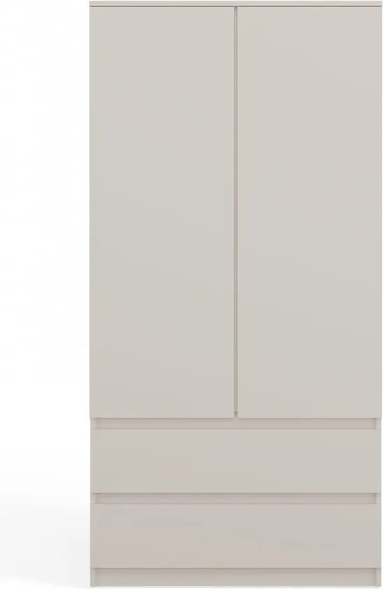 SS-90 gardróbszekrény, 90x180x50 cm, kasmír