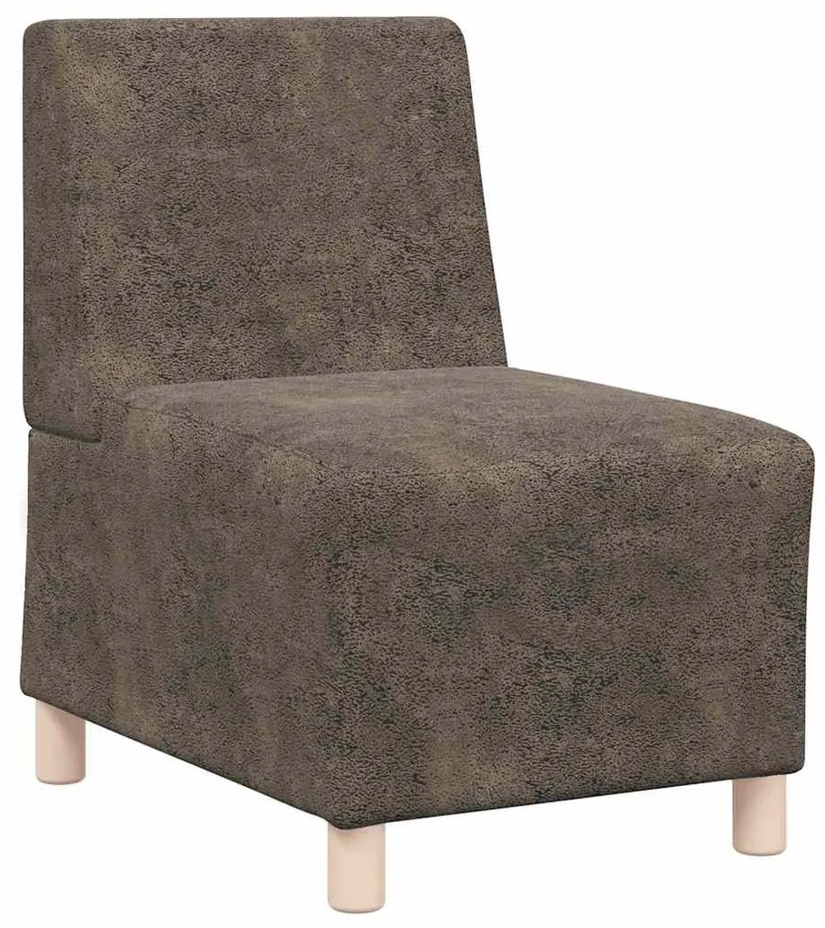 sötétszürke művelúr kanapéfotel 55 cm