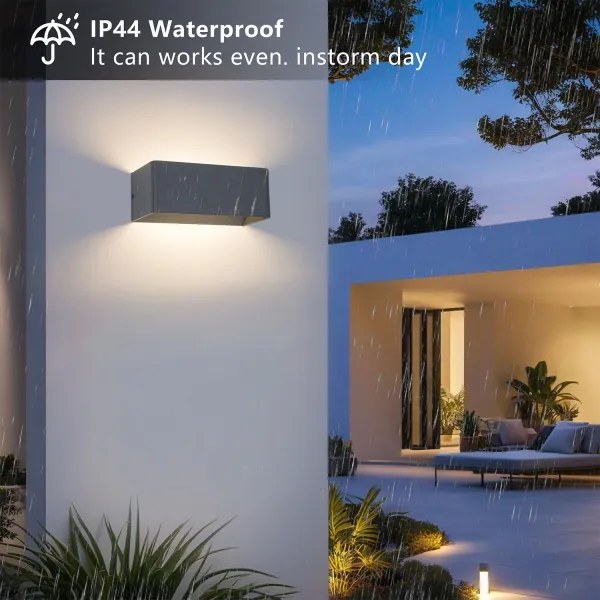 Brilagi - LED kültéri fali lámpa DONNANI LED/7W/230V 20 cm antracit IP44