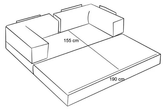 3 személyes kanapé Comfort - Zöld