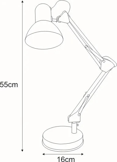 KAJA K-MT-COSMO CZARNY COSMO Fekete Színű Asztali Lámpa 1xE27 15W IP20