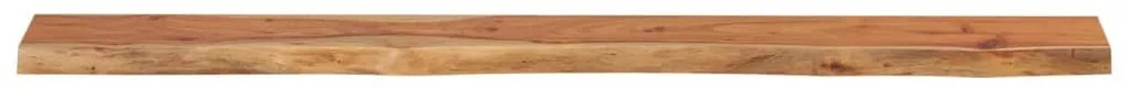 tömör akácfa téglalap alakú fali polc 160 x 20 x 2,5 cm