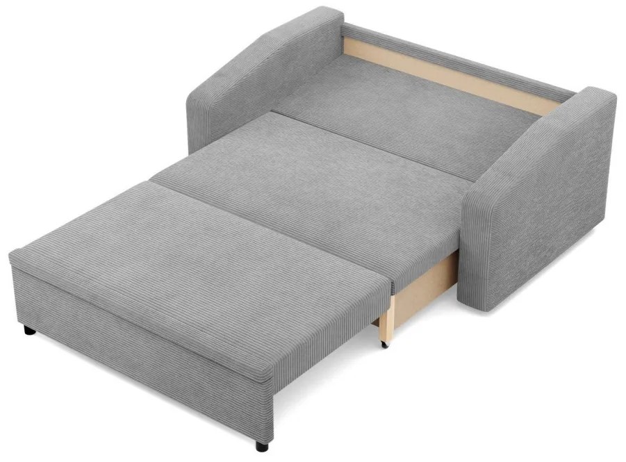 Zeus kanapé, kordbársony, hab töltet, döntött kartámasz, szürke