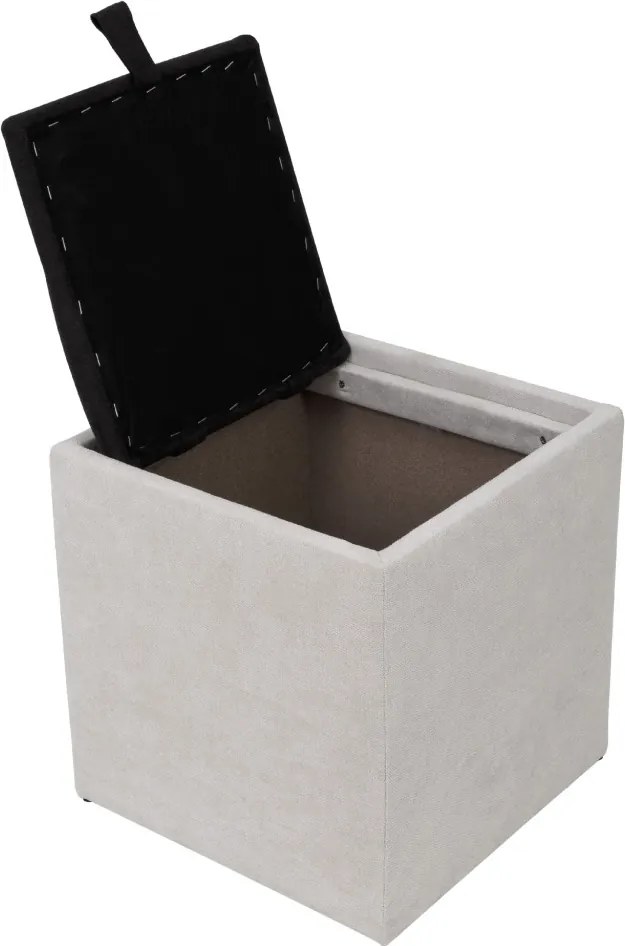 Box puff - K08/K06 szövet - krém/fekete R