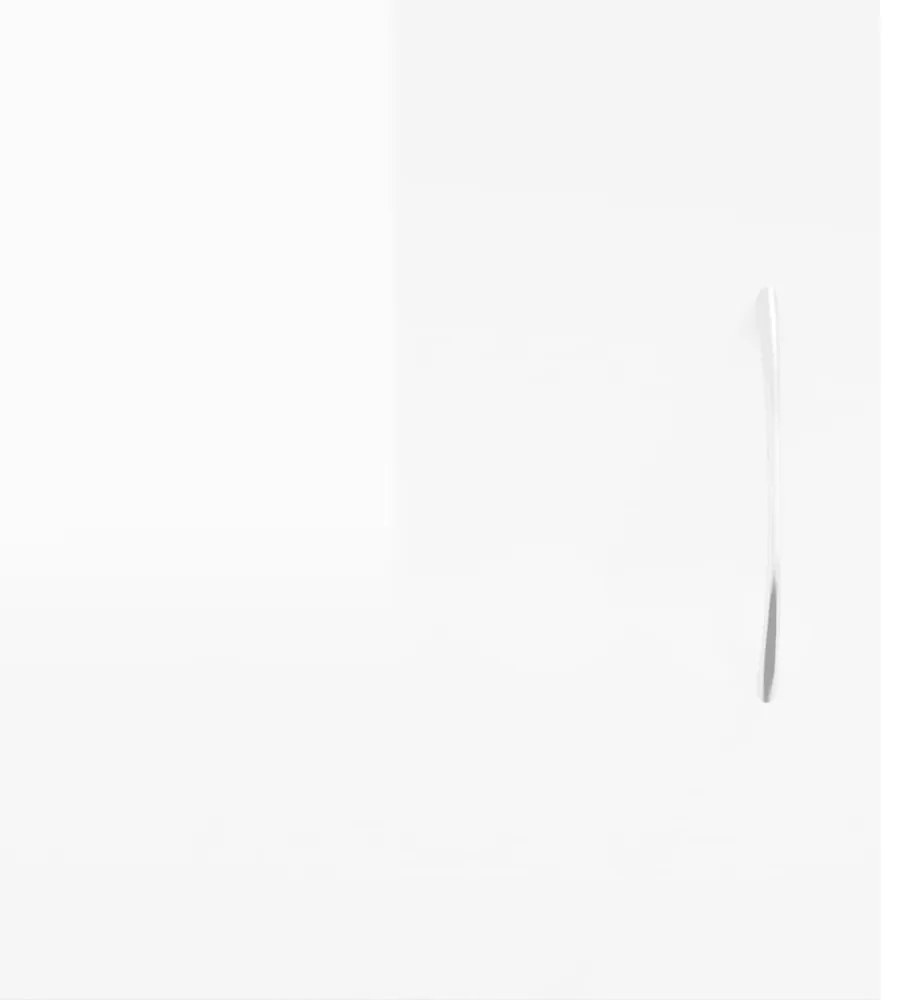 magasfényű fehér szerelt fa TV-szekrény 102x30x37,5 cm
