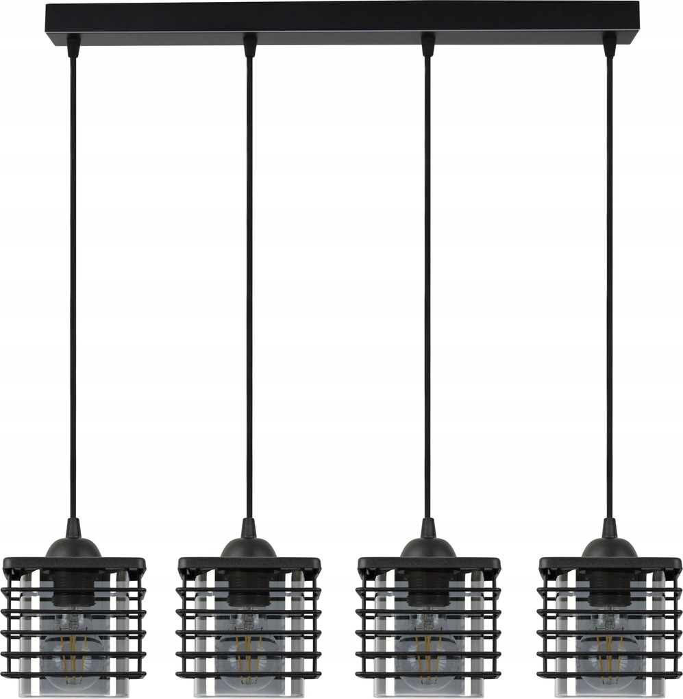 Függő lámpa Csillár Drót lámpabúra Üveg Led