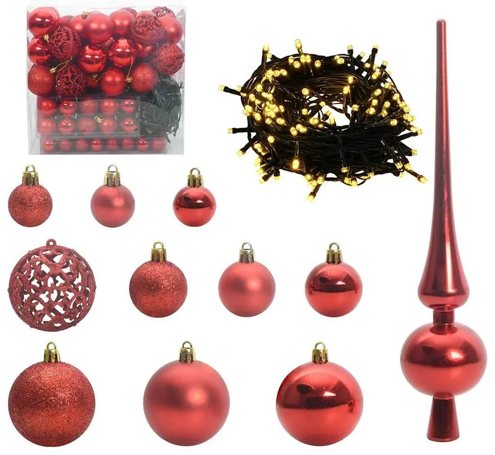 Mesterséges Hajlított Karácsonyfa 300 LED-del Zöld 210 cm