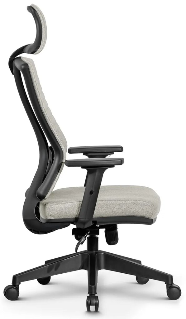 Ello ergonomikus szövet irodai forgószék deréktámasszal, fejtámasszal