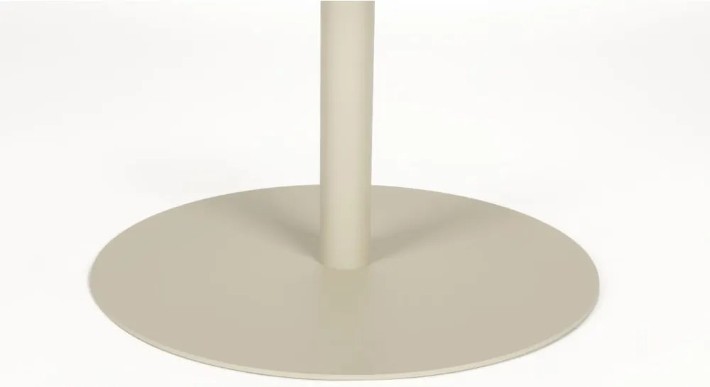 Krémszínű acél kerek dohányzóasztal ø 60 cm Snow – Zuiver