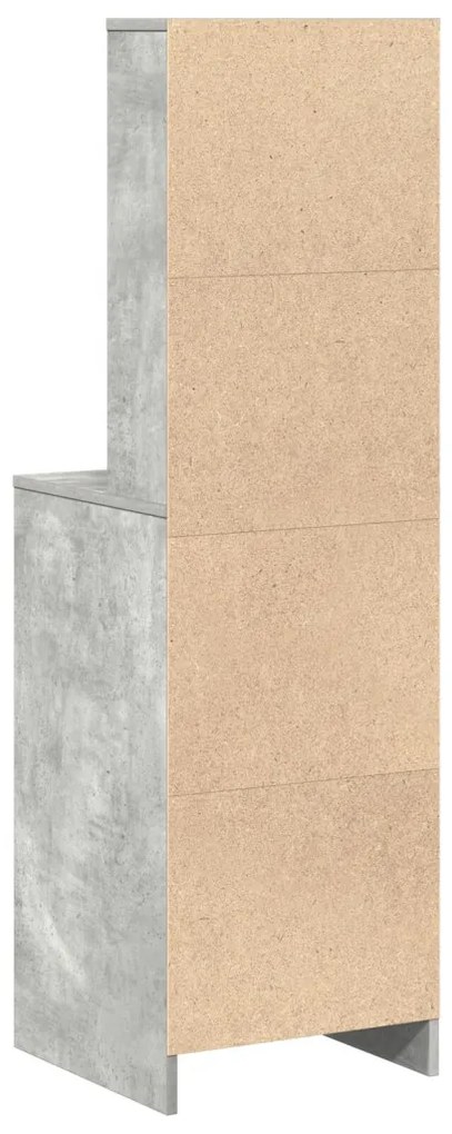 Magasfiú fiókkal Beton szürke 40 x 41 x 135 cm Faanyag