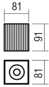 Redo 01-3409 - DELPHI spotlámpa 1xGU10/7W/230V 8,1x8,1 cm fekete