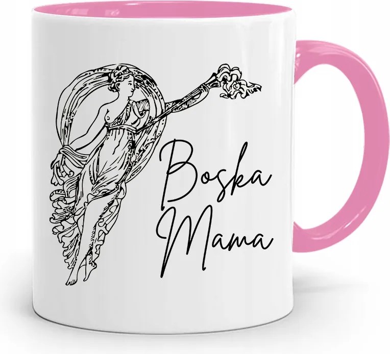 Rózsaszín Bögre Anya Ajándék Szűzanya nyomott mintával