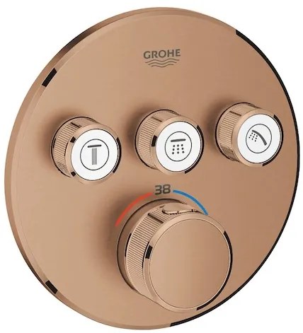 Grohe Smart Control zuhany csaptelep termosztatikus csapteleppel csiszolt meleg naplemente 29121dl0 G29121DL0