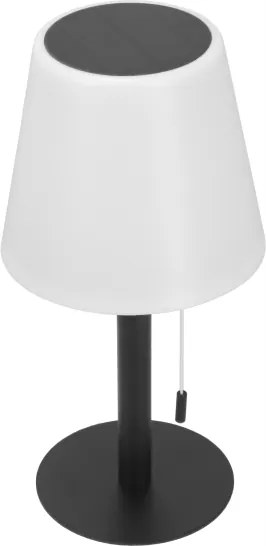 LED fényerőszabályozható napelemes lámpa LED/2W/5V USB 1200 mAh IP44 fehér/fekete