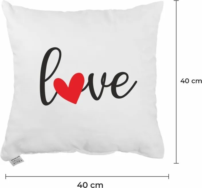 EMI Love díszpárna 40x40 cm