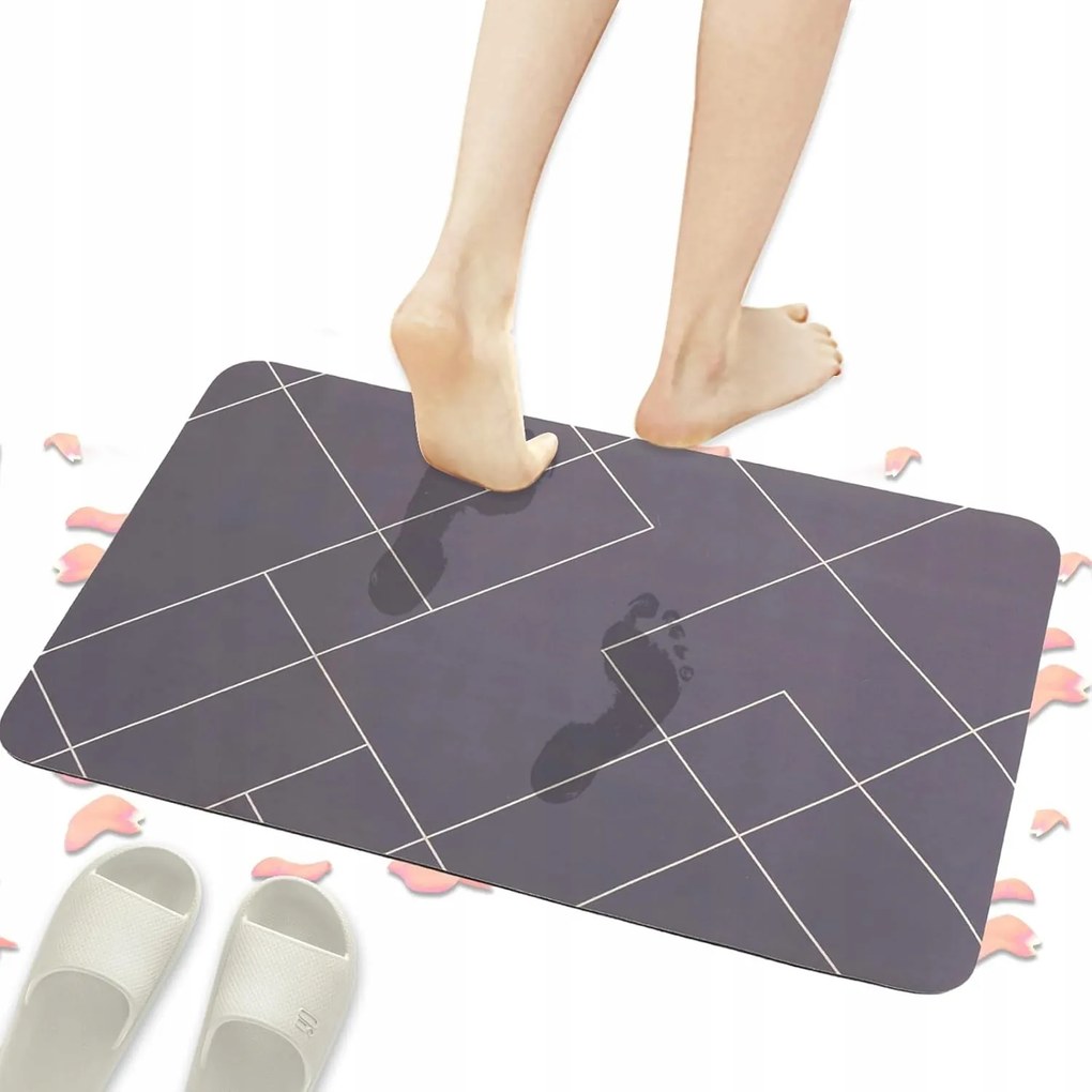 Fürdőszobaszőnyeg csúszásgátló nedvszívó mosható szőnyeg 50x80 cm