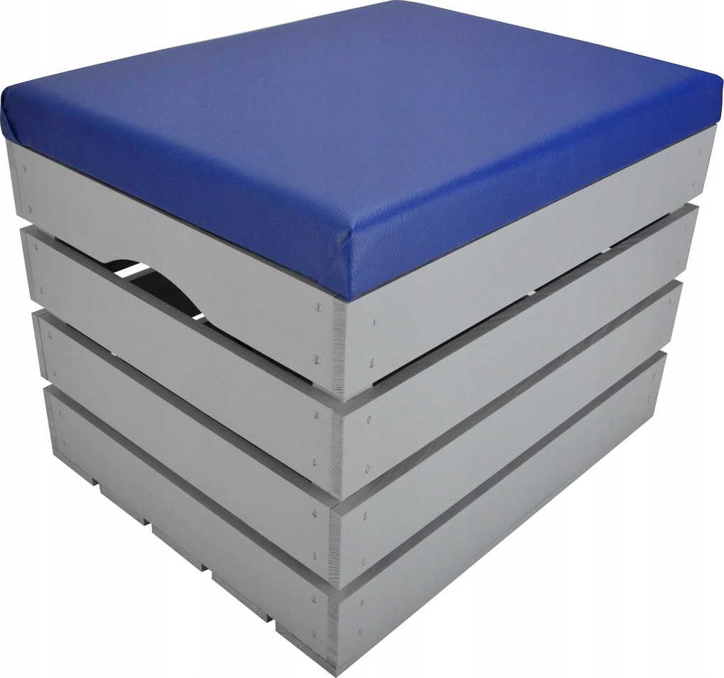 Tárolórekesz Kárpitozott Puff Fa Fenyő Ülőfelület