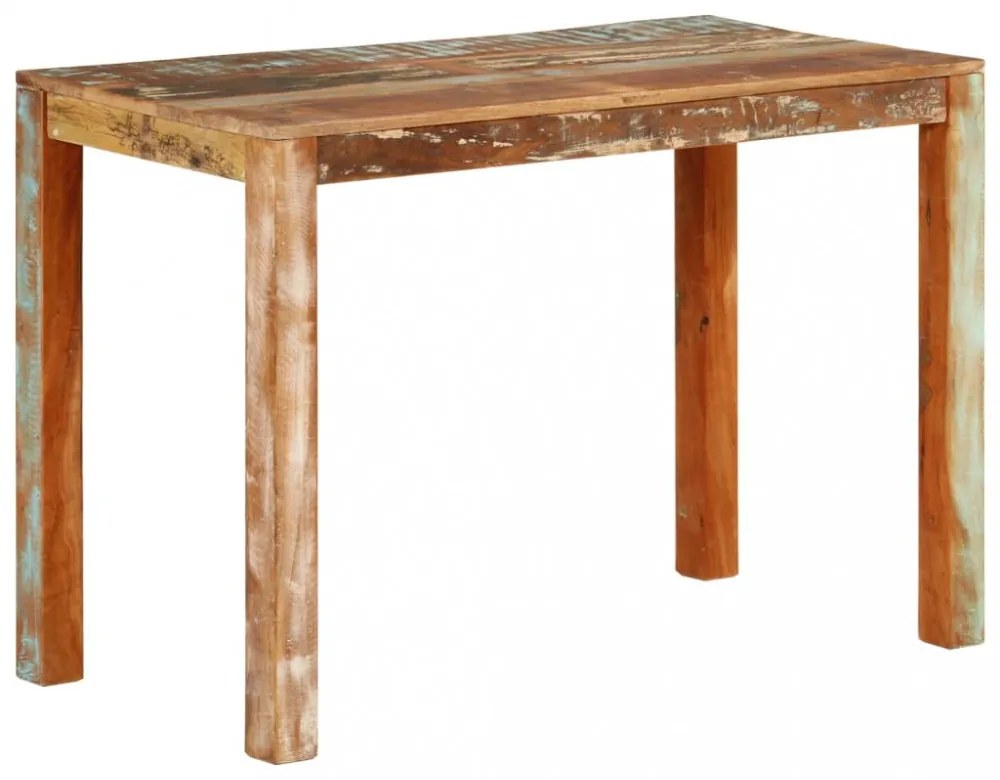 tömör újrahasznosított fa étkezőasztal 110 x 55 x 76 cm