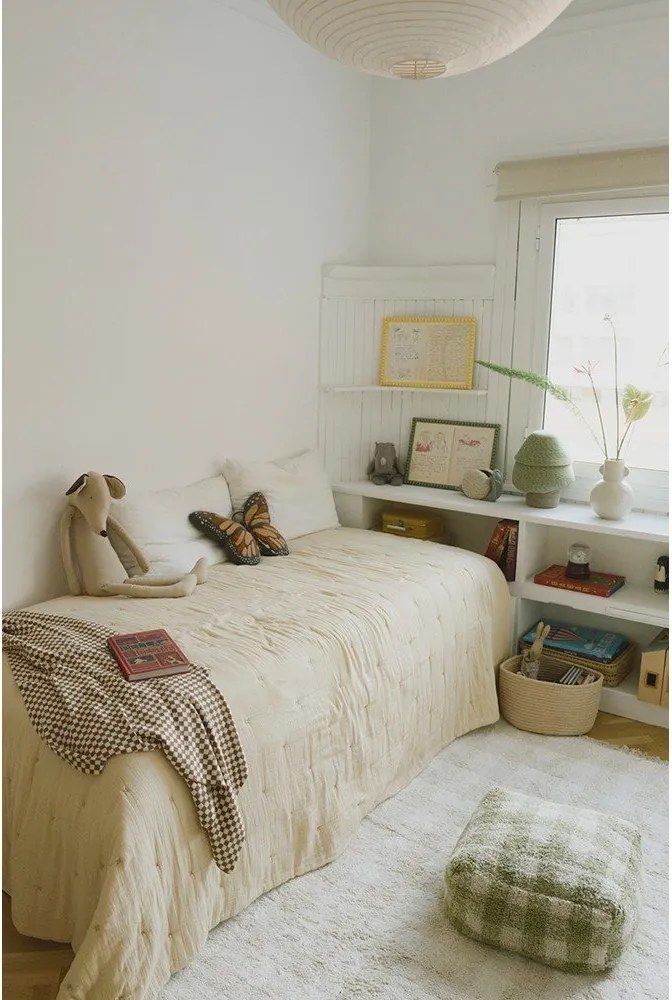 Zöld gyerek babzsákfotel Vichy – Lorena Canals