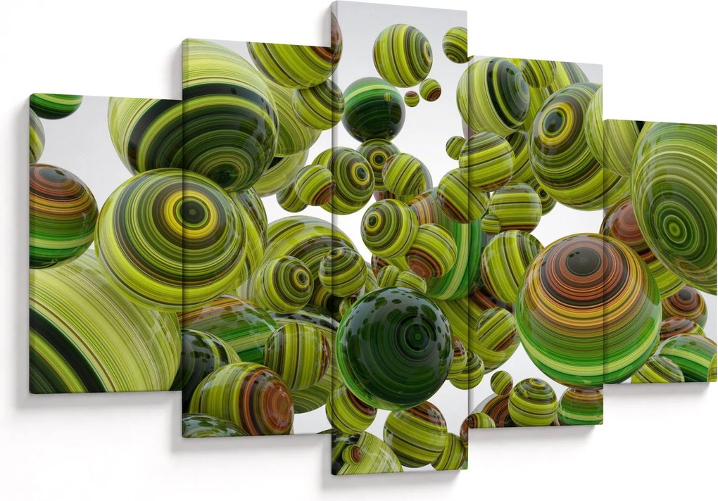 Csíkos gömbök képe (150x105 cm)