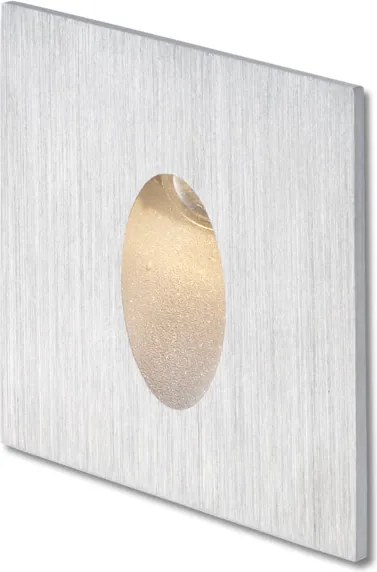 RENDL ELICA SQ süllyesztett lámpa szálcsiszolt alumínium 230V LED 3W IP54 3000K