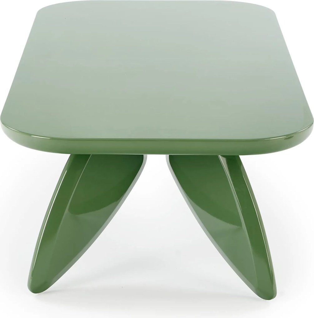 Lumis téglalap alakú dohányzóasztal 120 cm - zöld