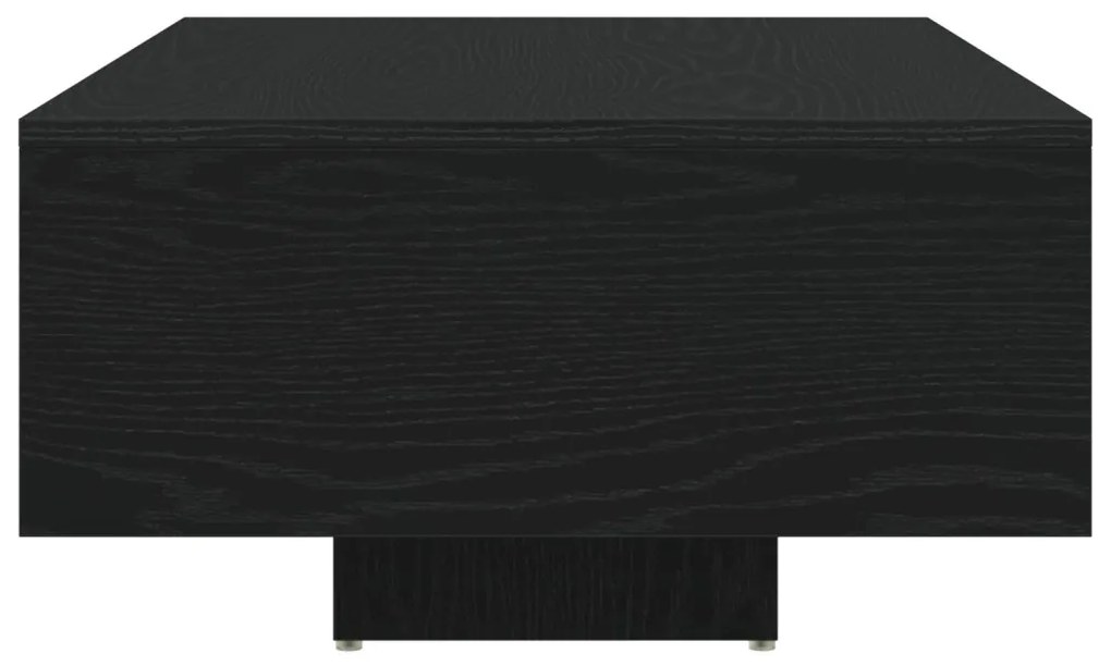 Dohányzóasztal LED világítással Fekete tölgy 85x55x31 cm