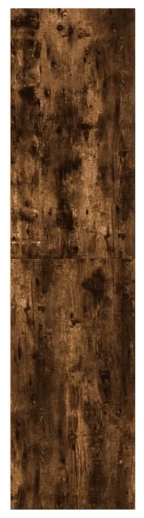 füstös tölgy színű szerelt fa ruhásszekrény 80 x 50 x 200 cm