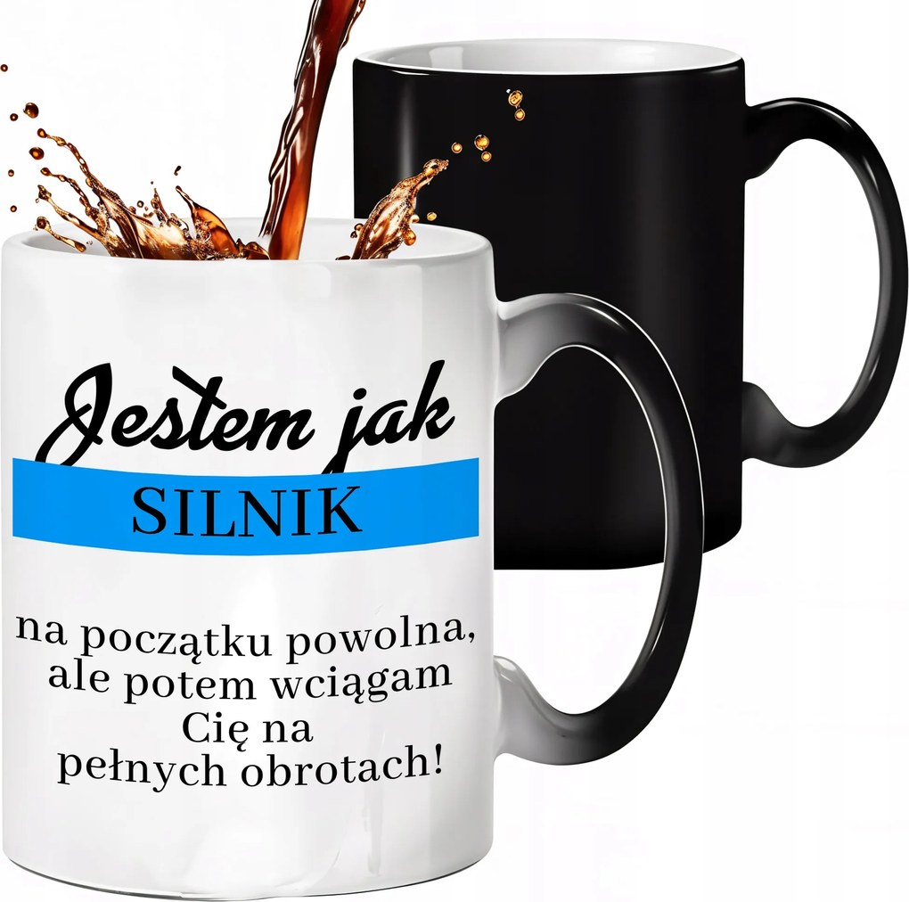 Mágikus Bögre Fekete Matt Olyan Vagyok, Mint Egy Motor Lányoknak