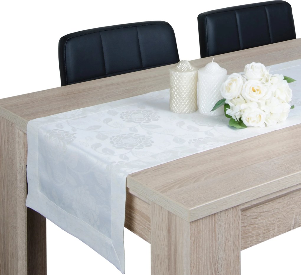 Dekorációs öv Polilen 40x180 asztali futó bézs mintás 3001