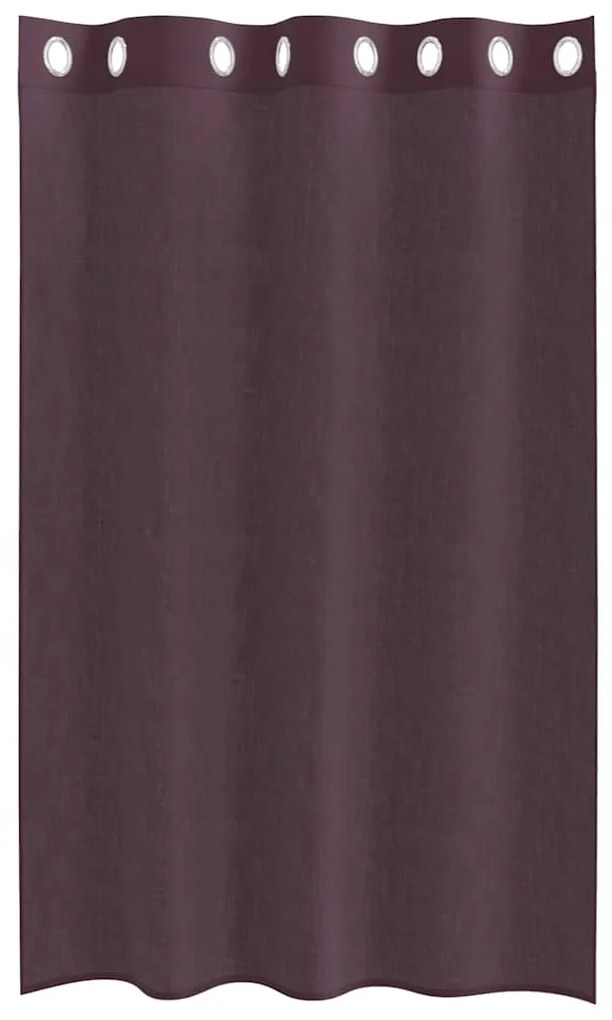 2 db lila fátyolfüggönyök rojtokkal 140x175 cm