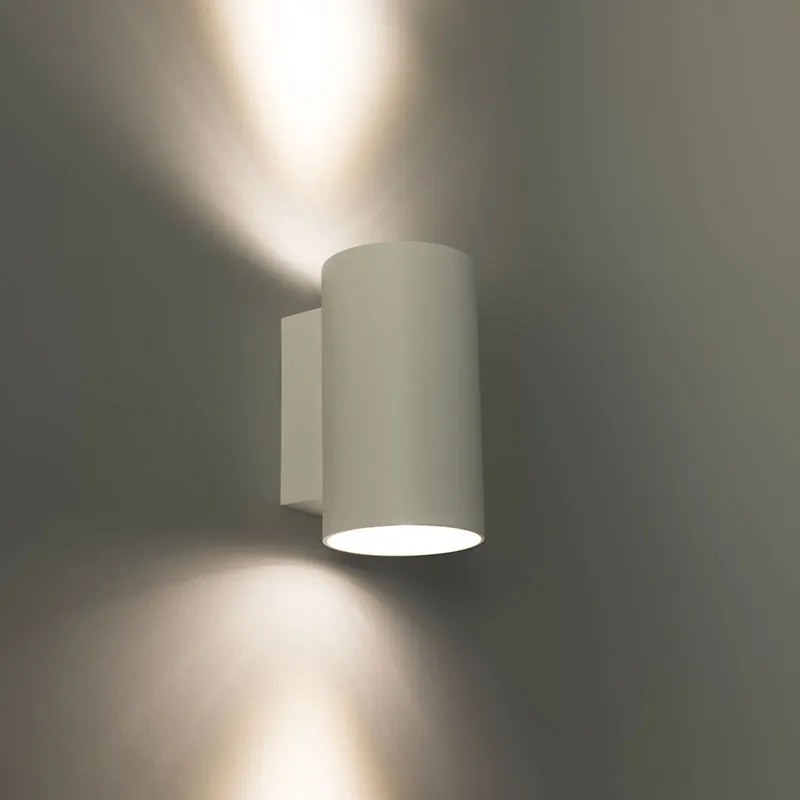 Okos fali lámpa kerek fehér, 2 WiFi GU10-zel - Sandy