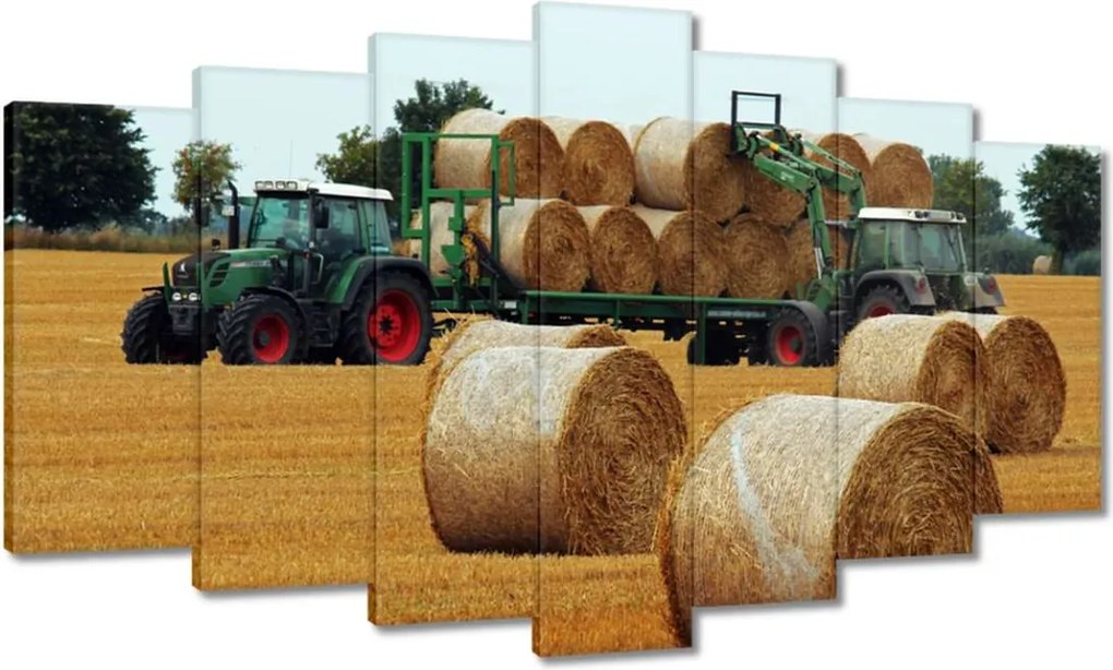 Képek 140x80 Aratás Szalma Bálnák Traktorok