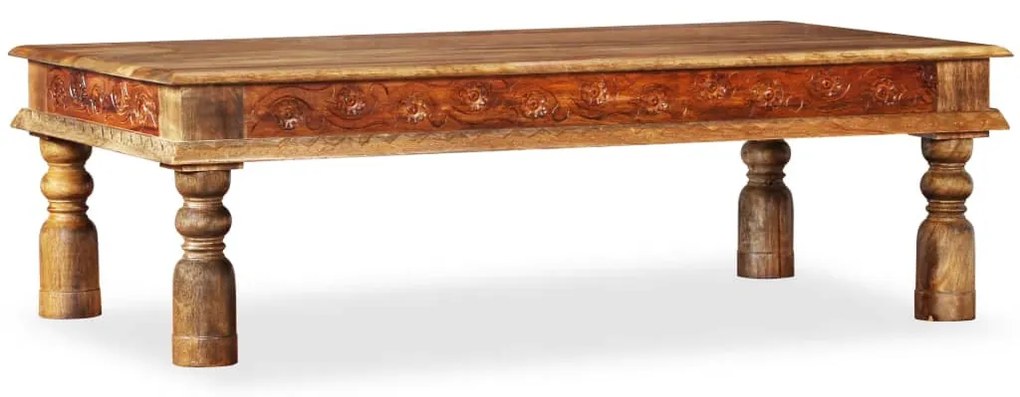 tömör mangófa/akácfából dohányzóasztal 110 x 60 x 38 cm