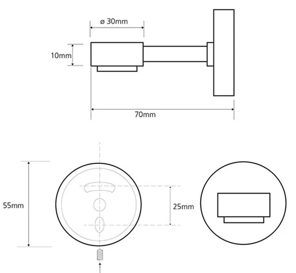 SAPHO XR802 X round  mágneses szappantartó, króm