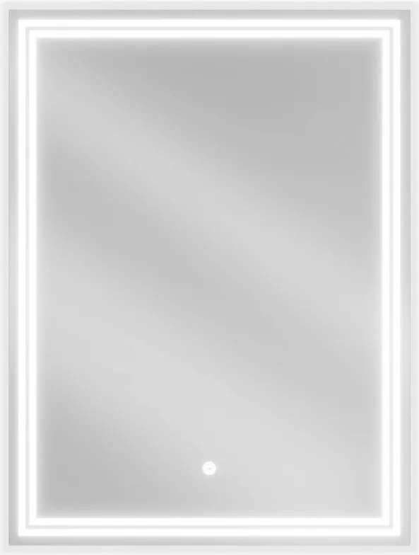 Mexen Taco LED-es fürdőszobai tükör, 60 x 80 cm, 6000K, páramentesítő - 9805-060-080-611-00