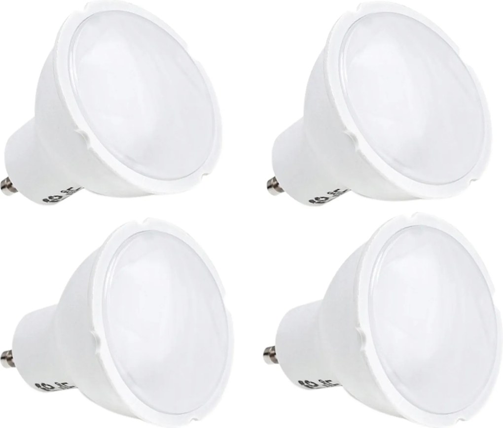 4 x Led izzó GU10 5W villogásmentes Meleg szín