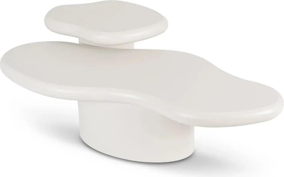 Dohányzóasztal szett fehér színben - ROSALIE