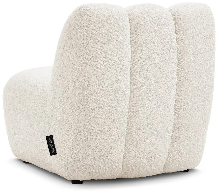 Fehér buklé fotel Janissaire – Bobochic Paris