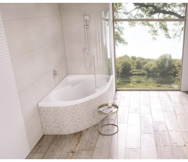 Ravak CL21000000 - ROSA sarokkád 160x105 cm akril/fehér