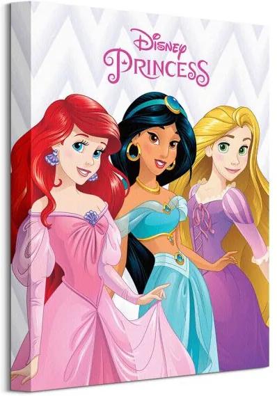 Vászonkép Disney Hercegnők (Ariela, Jázmin és Rapunzel) 30x40cm WDC92704