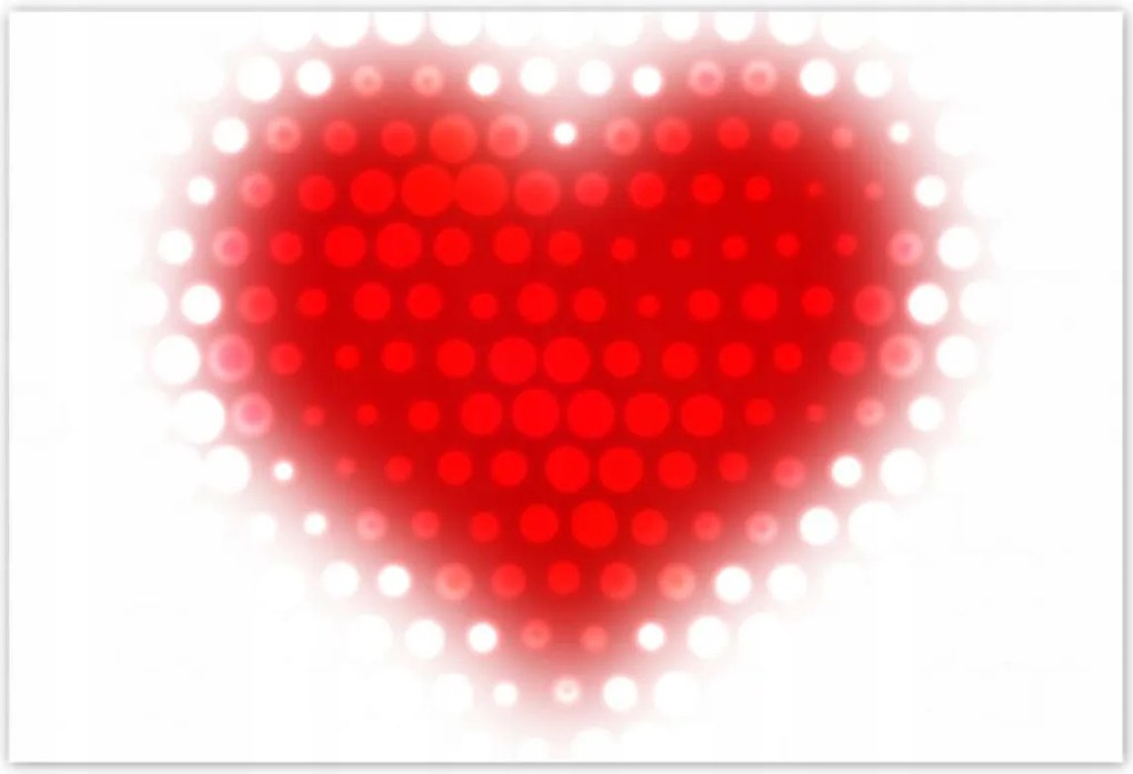 Poszterek 200x135 Piros szív