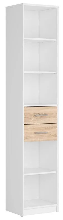 Regál Nepo Plus 26 (fehér + szonoma tölgy) . 1098376