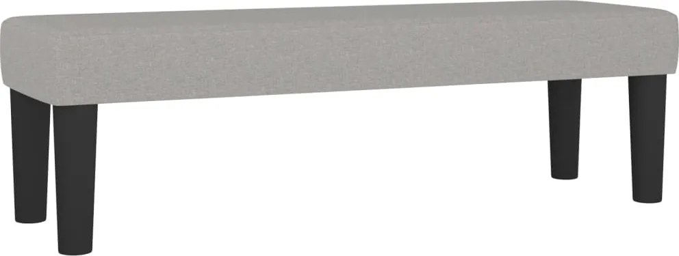 vidaXL világosszürke szövet pad 100 x 30 x 30 cm