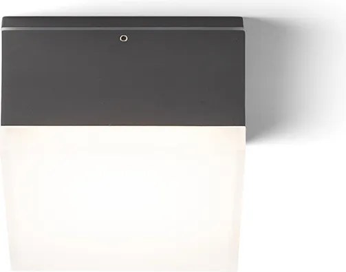RENDL ORIN SQ mennyezeti lámpa antracit szatinált akril 230V LED 10W IP54 3000K